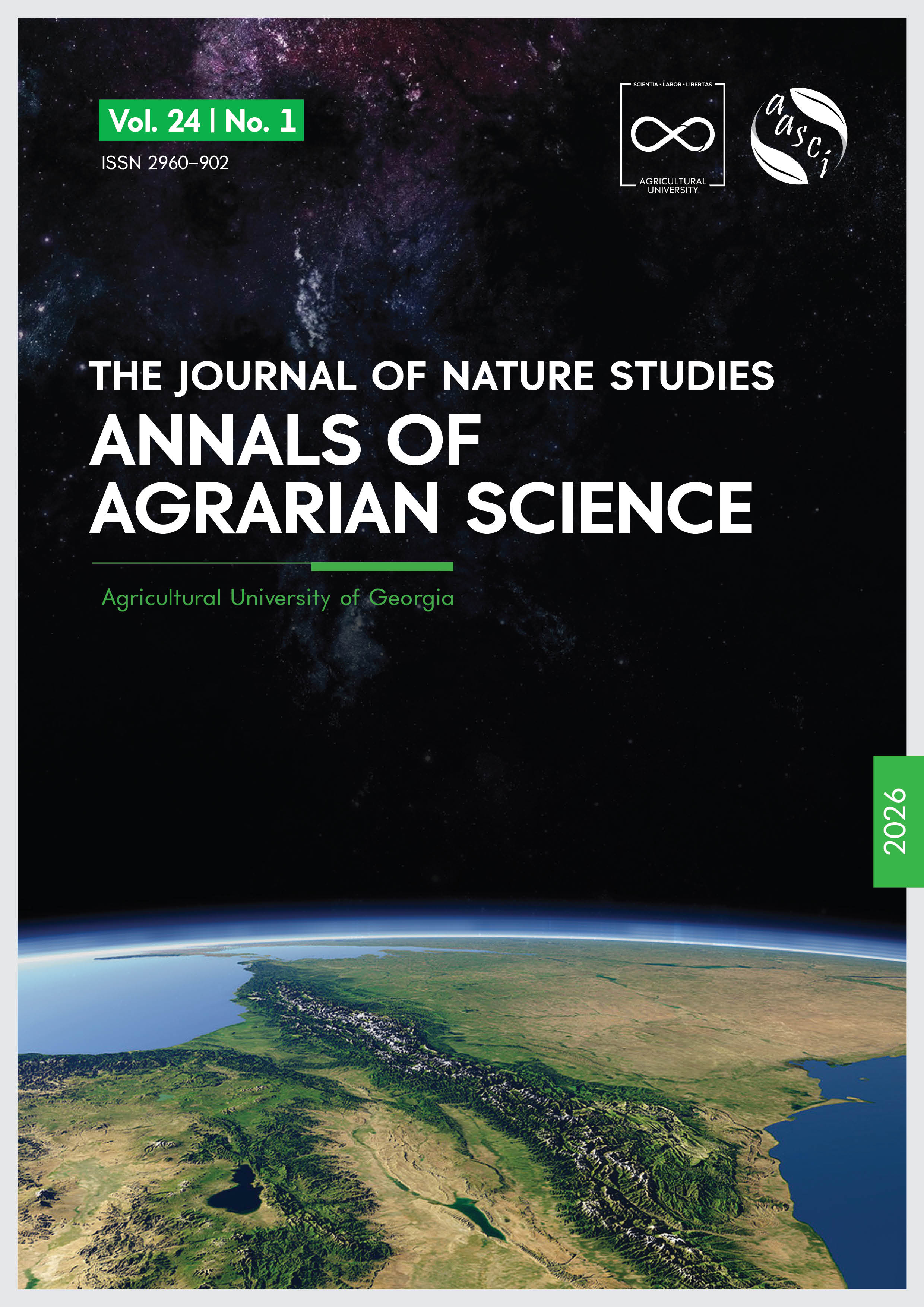 					View Vol. 24 No. 1 (2026): The Journal of Nature Studies - Annals of Agrarian Science
				
